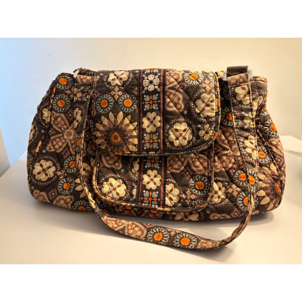 Vera Bradley Retired "Canyon" Quilted Cotton Shoulder Bag Floral Handbag